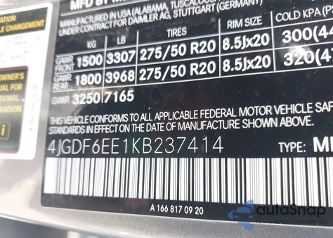 2019 Mercedes-Benz Gls 450 4Matic from USA, damaged, VIN 4JGDF6EE1KB237414